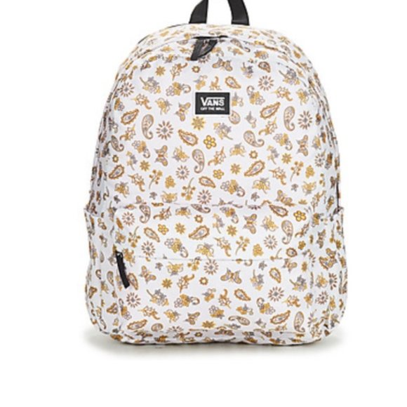 VANS Old Skool H20 Backpack Unisex Beige Polyester Laptop Sleeve Zip VN0A5I13CDM - Picture 2 of 7